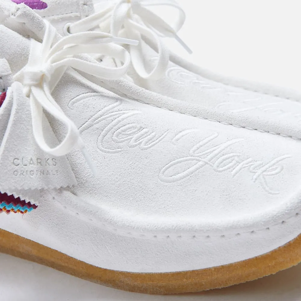 Clarks Originals Wallabee Boots Nyc Limited Edition Men's White Combi Suede 26167978