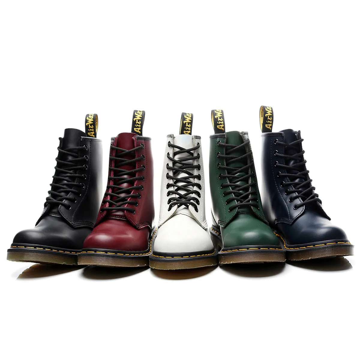 Leather Lace Ankle Boots