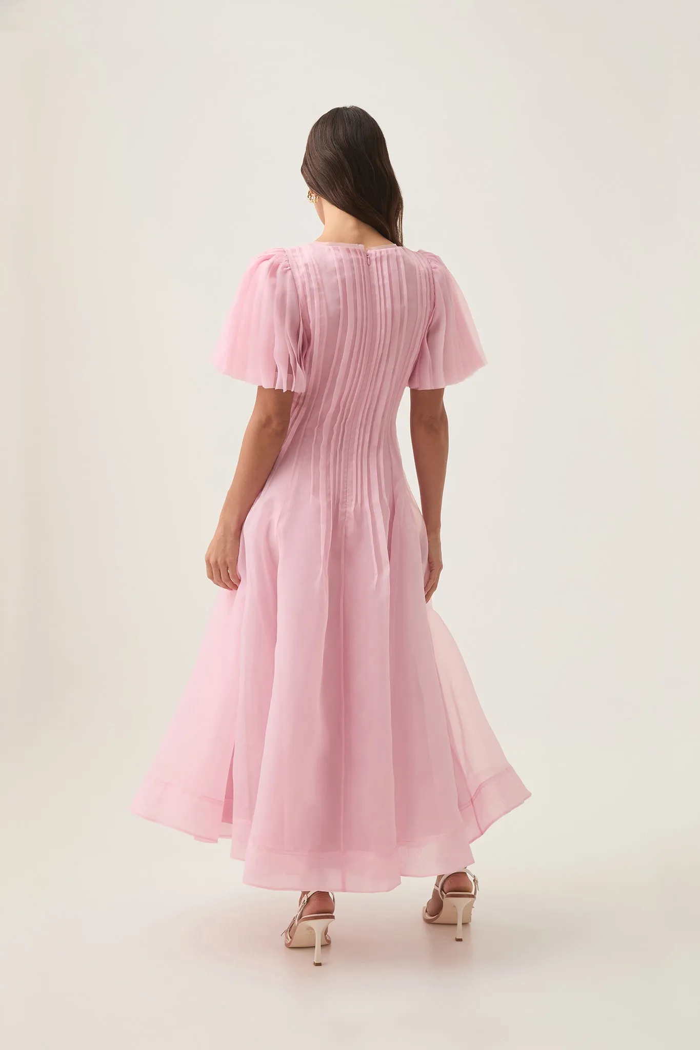 Nova Pleated Midi Dress