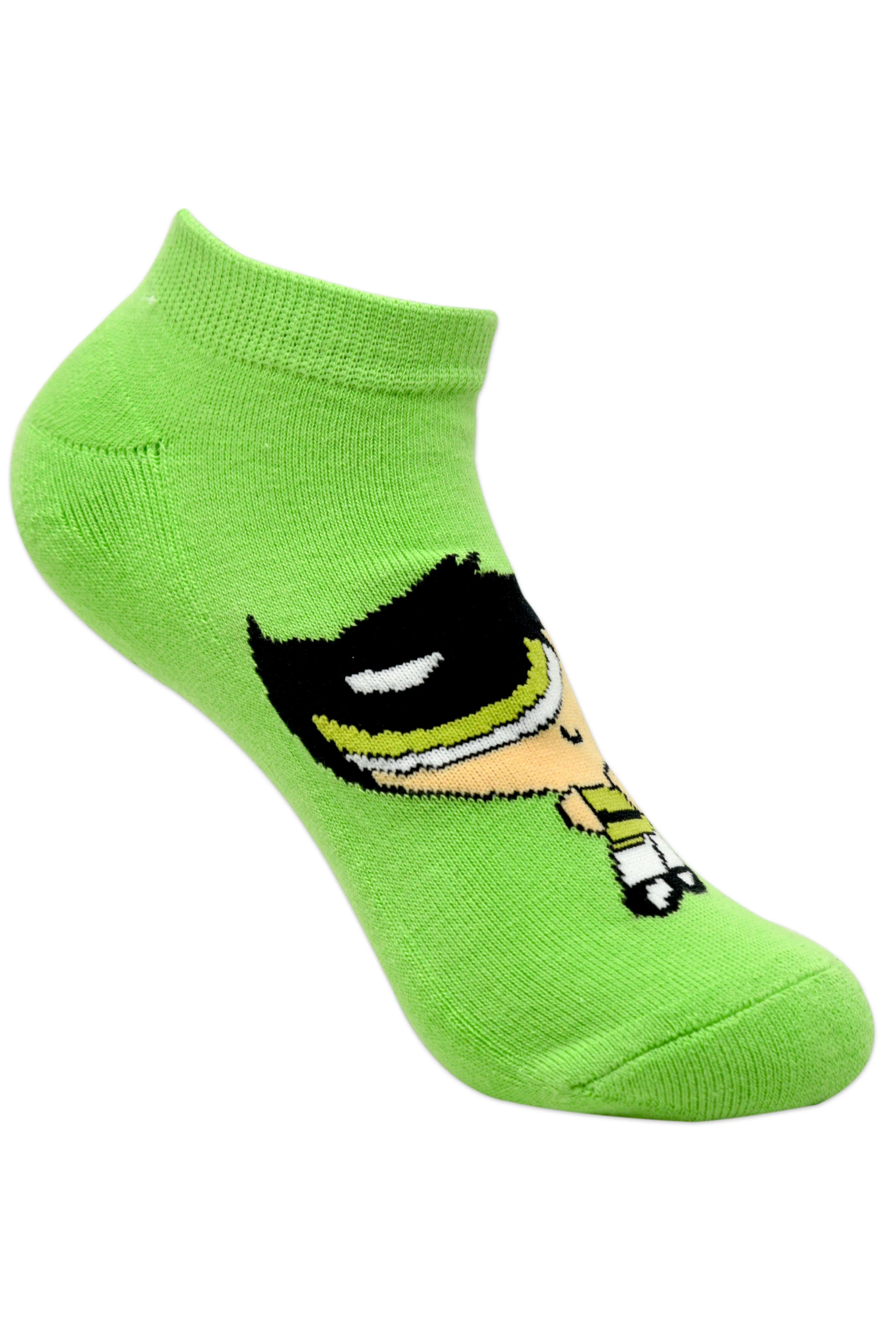 Powerpuff Girls By Balenzia Low Cut Socks for Kids (Pack of 3 Pairs/1U)(7-9 YEARS)
