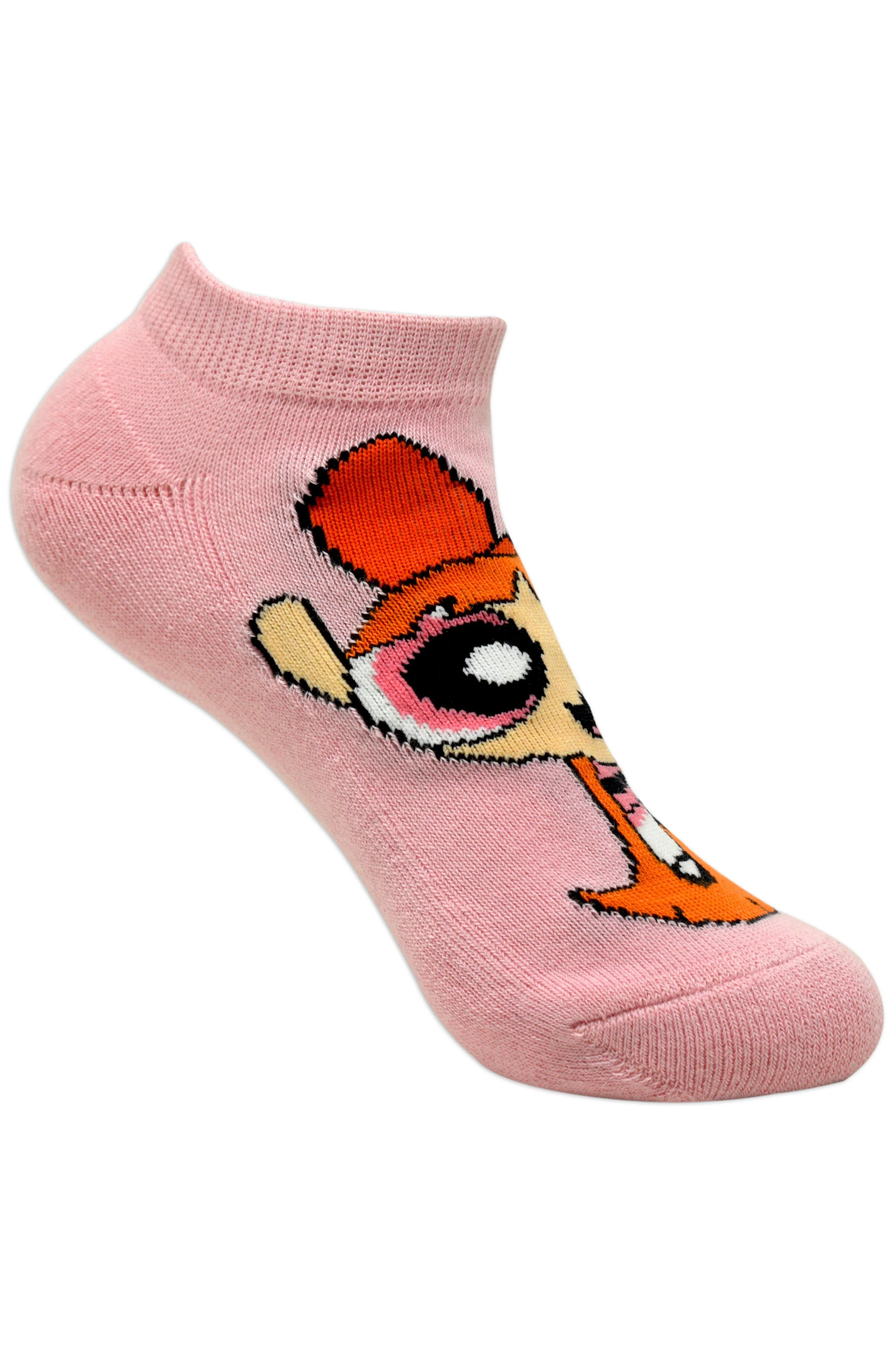 Powerpuff Girls By Balenzia Low Cut Socks for Kids (Pack of 3 Pairs/1U)(7-9 YEARS)