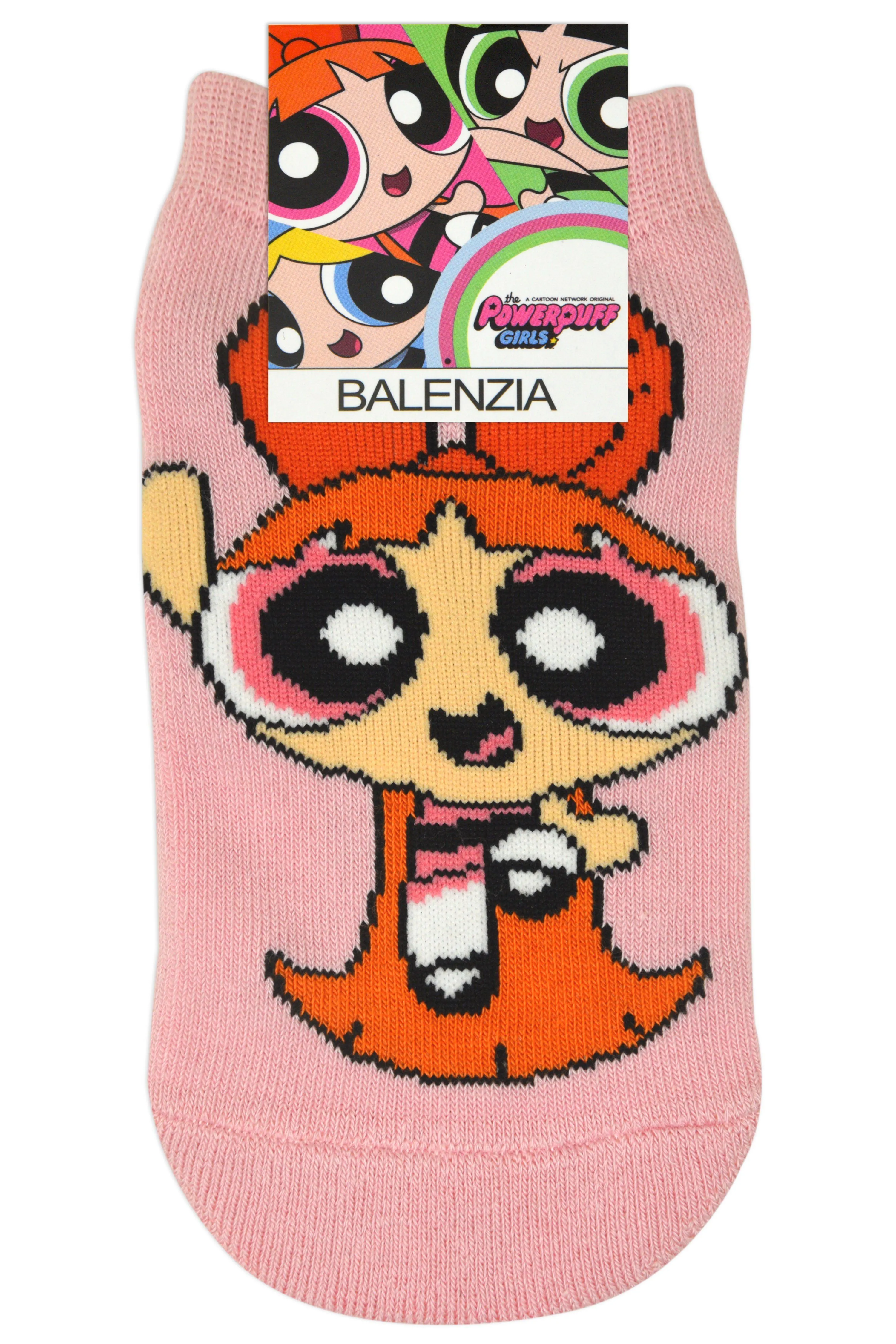 Powerpuff Girls By Balenzia Low Cut Socks for Kids (Pack of 3 Pairs/1U)(7-9 YEARS)