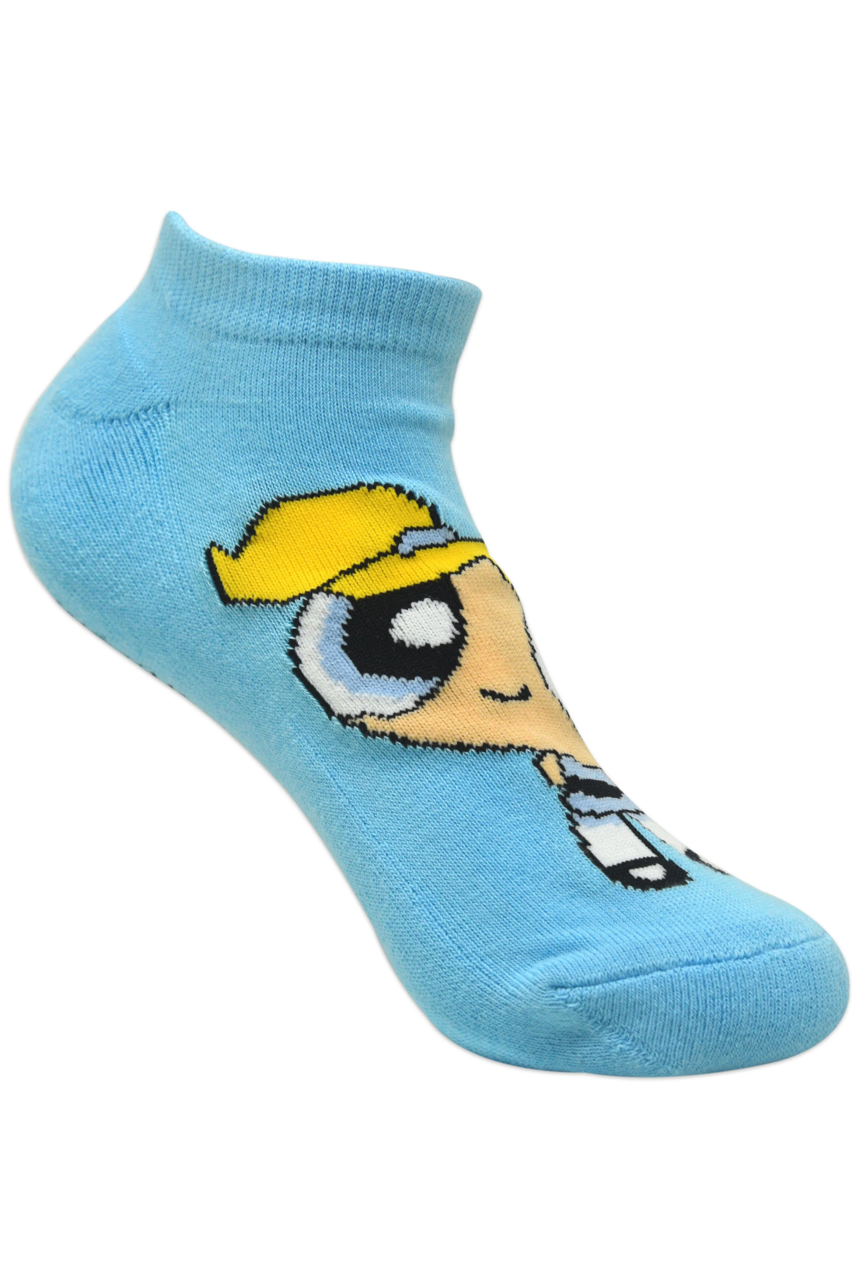 Powerpuff Girls By Balenzia Low Cut Socks for Kids (Pack of 3 Pairs/1U)(7-9 YEARS)